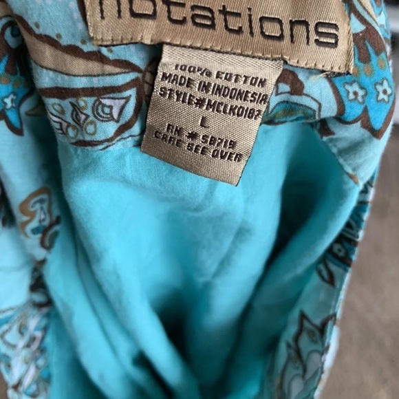 Notations Maxi Paisley‎ Skirt Size Women’s large blue boho fairy spring - Picture 3 of 4